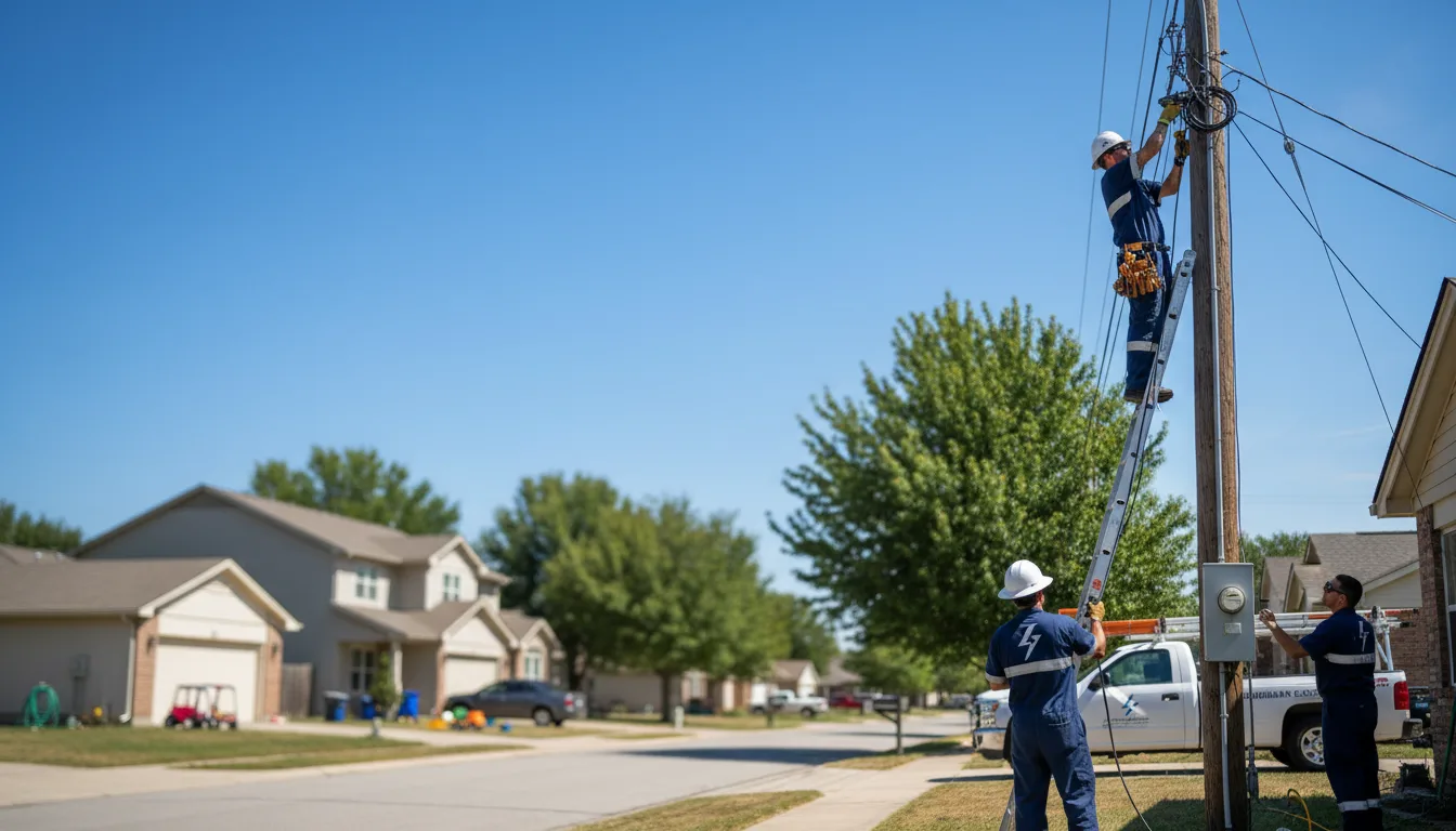 Residential electrician providing installation services in East Springfield, OH
